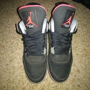Black and red Air Jordans